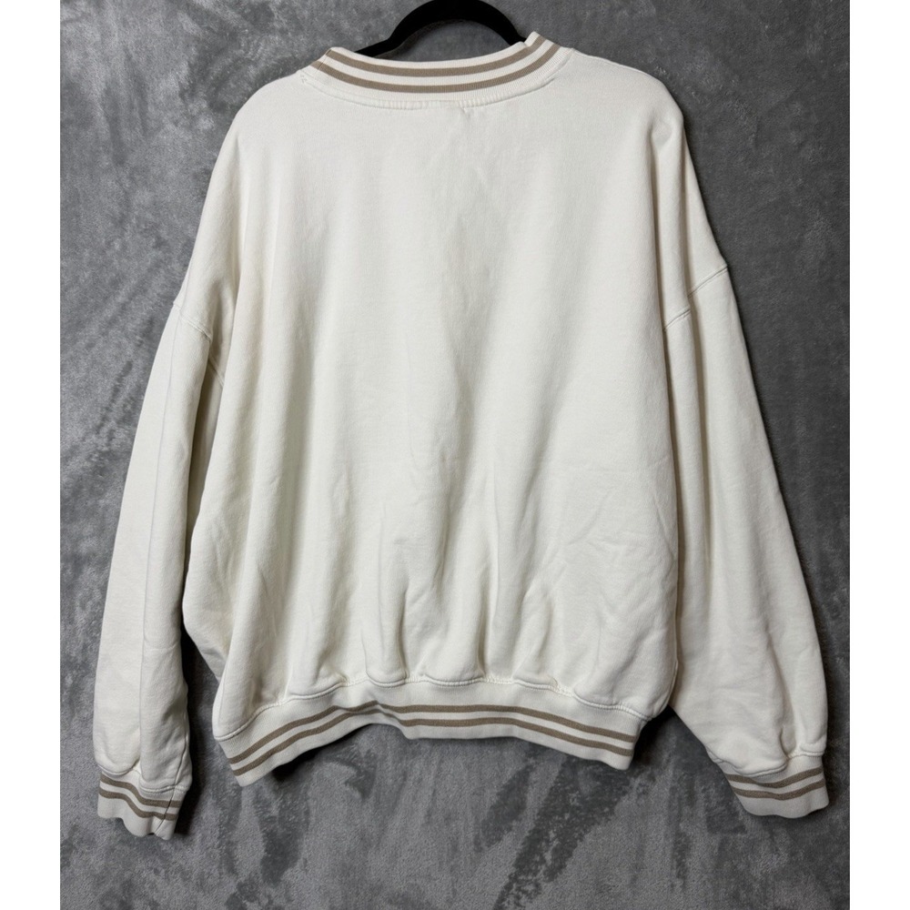 Taylor Swift TTPD The Tortured Poets Department Beige Crew Sweatshirt 2XL - Picture 6 of 6